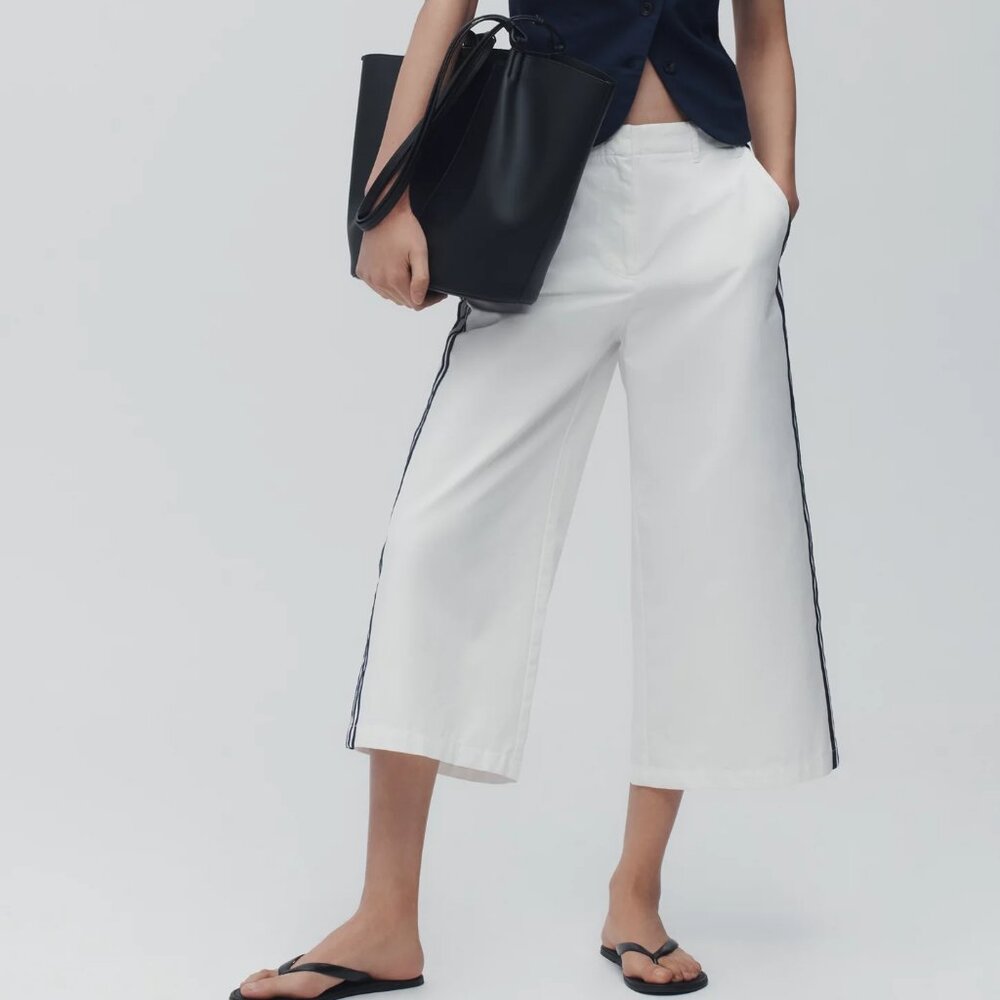 Maeve Side Stripe Gaucho Pant